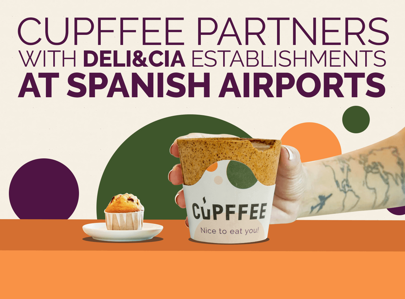 Cupffee Partners with Deli&Cia Establishments at Spanish Airports