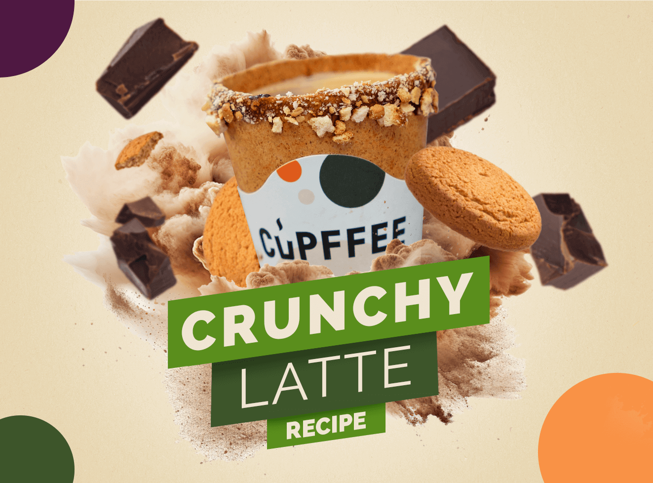 Crunchy Latte Delight with Cupffee