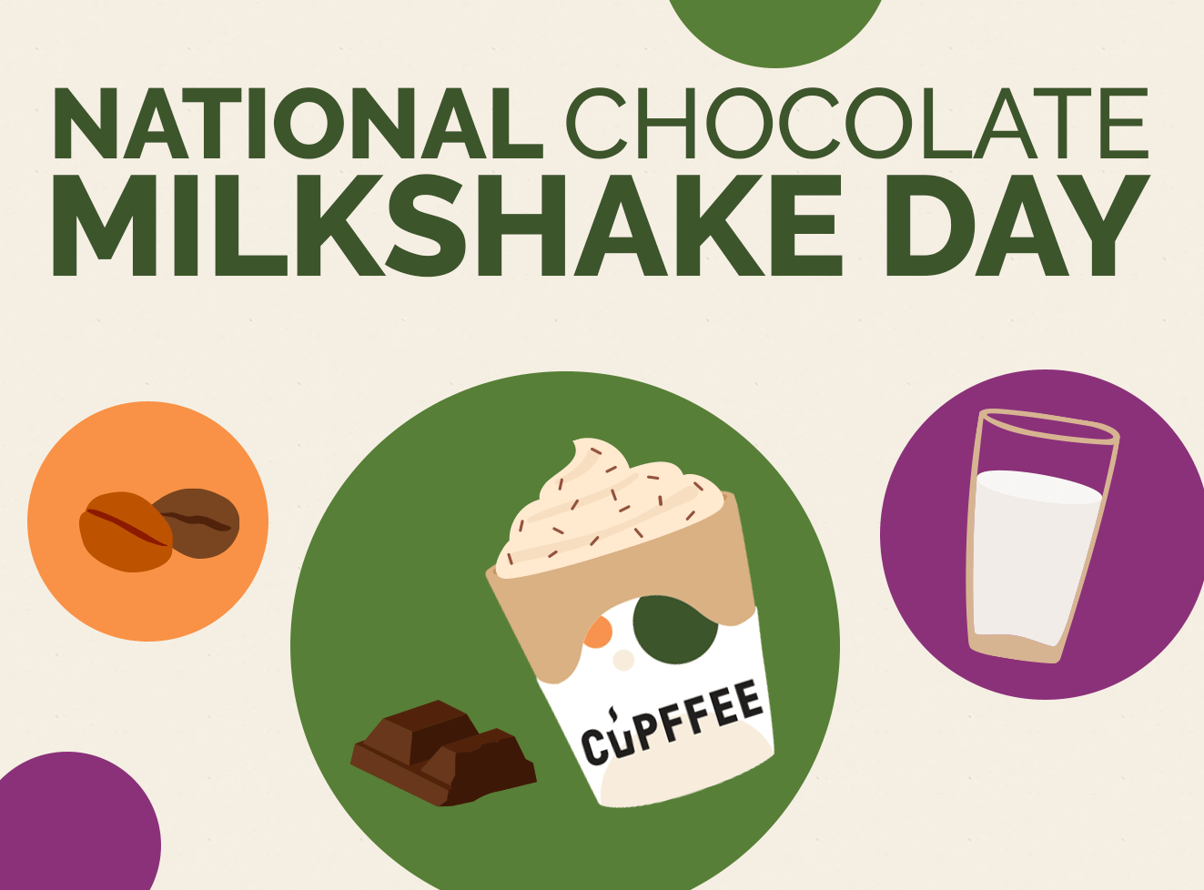 National Chocolate Milkshake Day with a Crunch