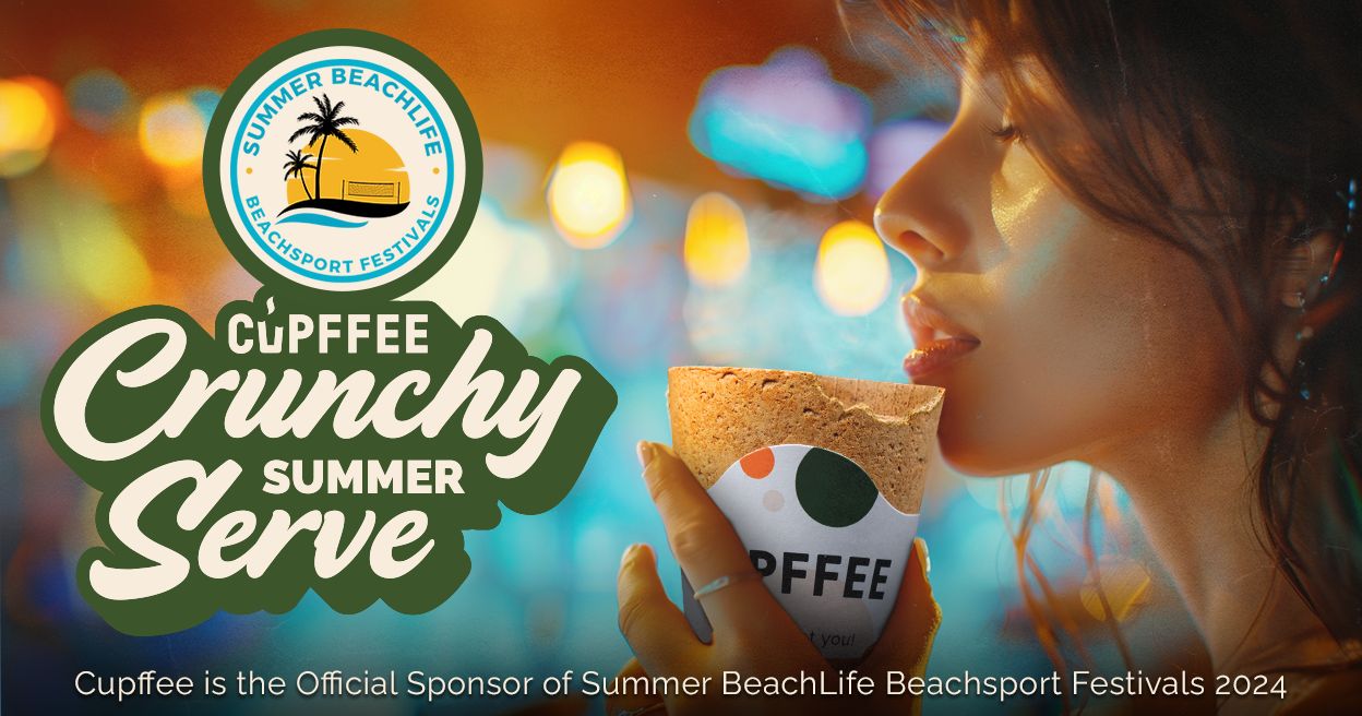 Cupffee is an official sponsor of the Dutch Beach Volleyball Championships
