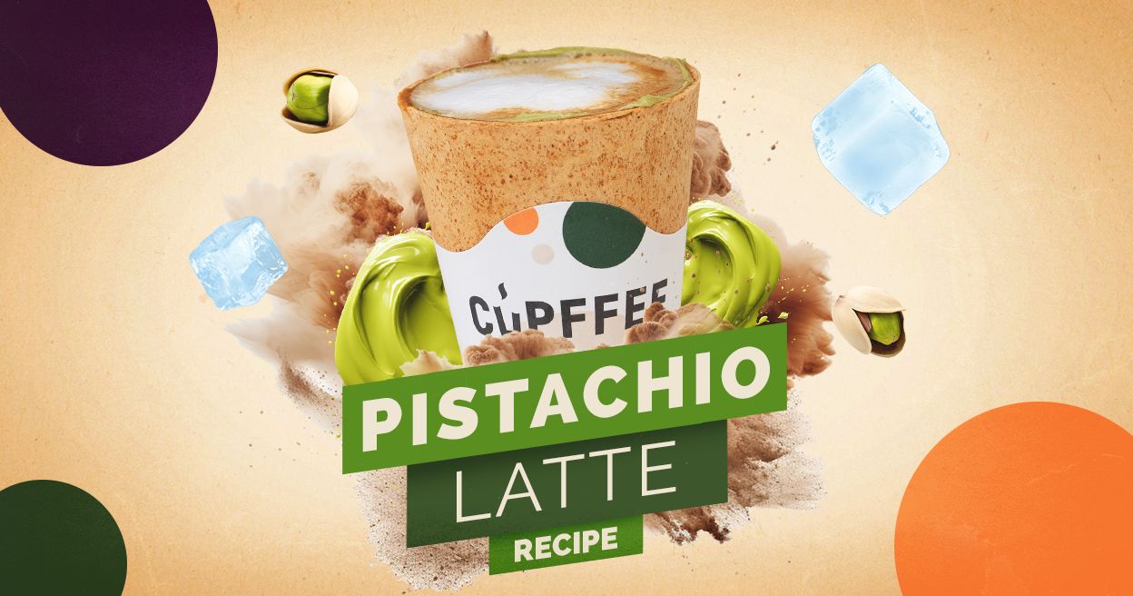 Iced Pistachio Latte in Cupffee