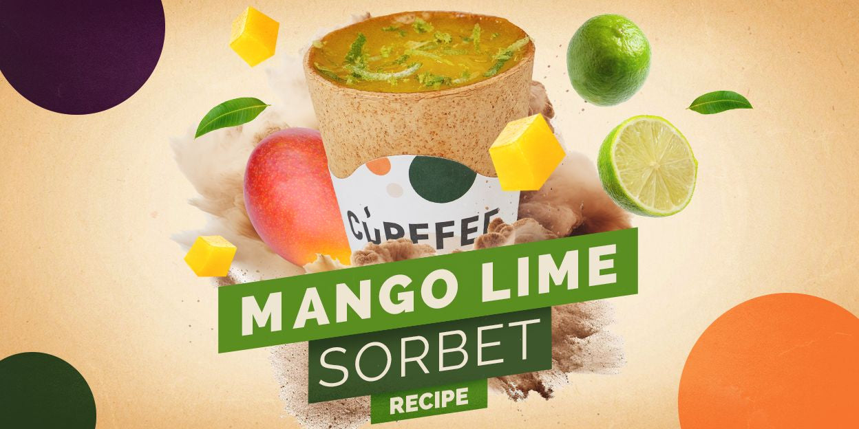 Mango Lime Sorbet Recipe with Cupffee