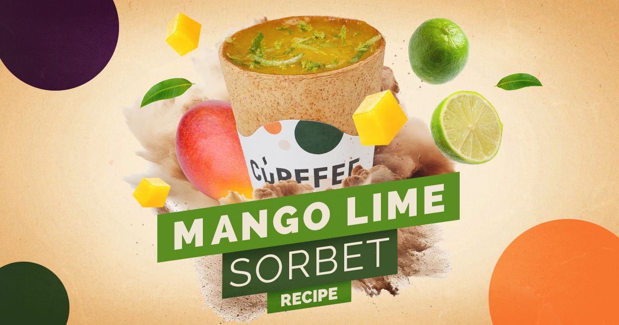Mango Lime Sorbet Recipe with Cupffee