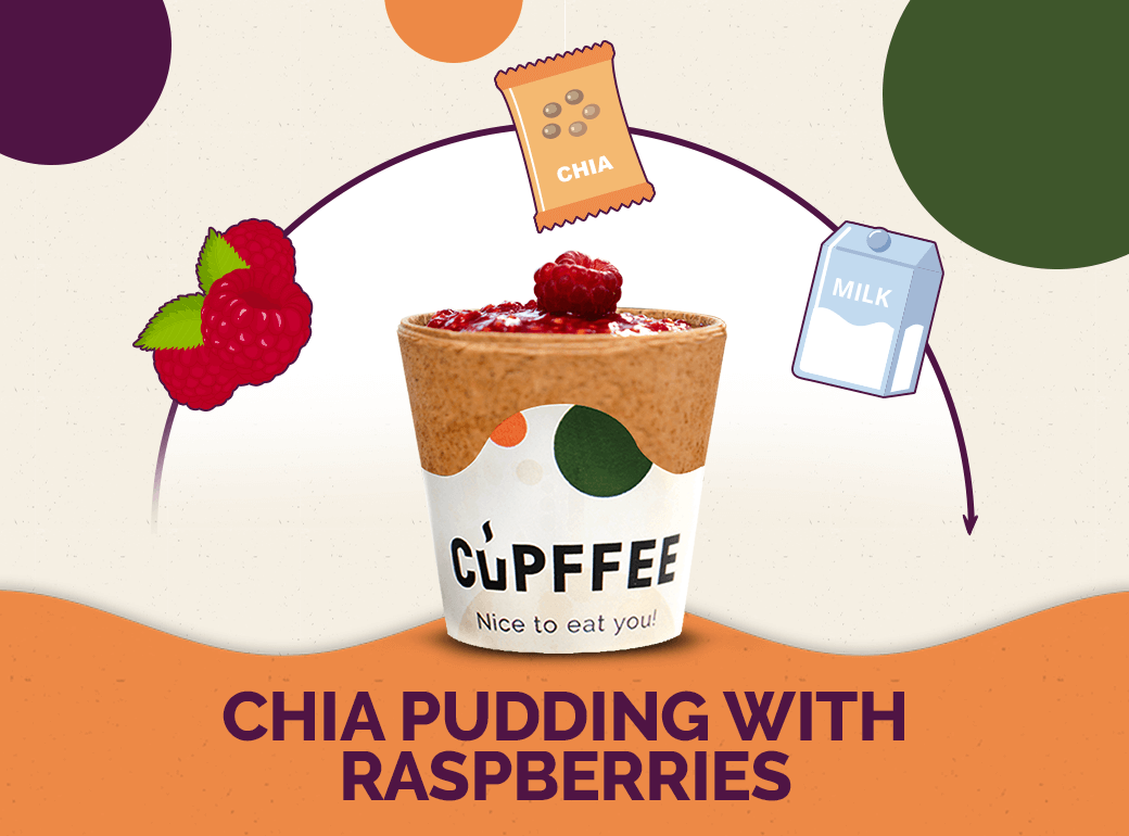 Chia Pudding with Raspberries