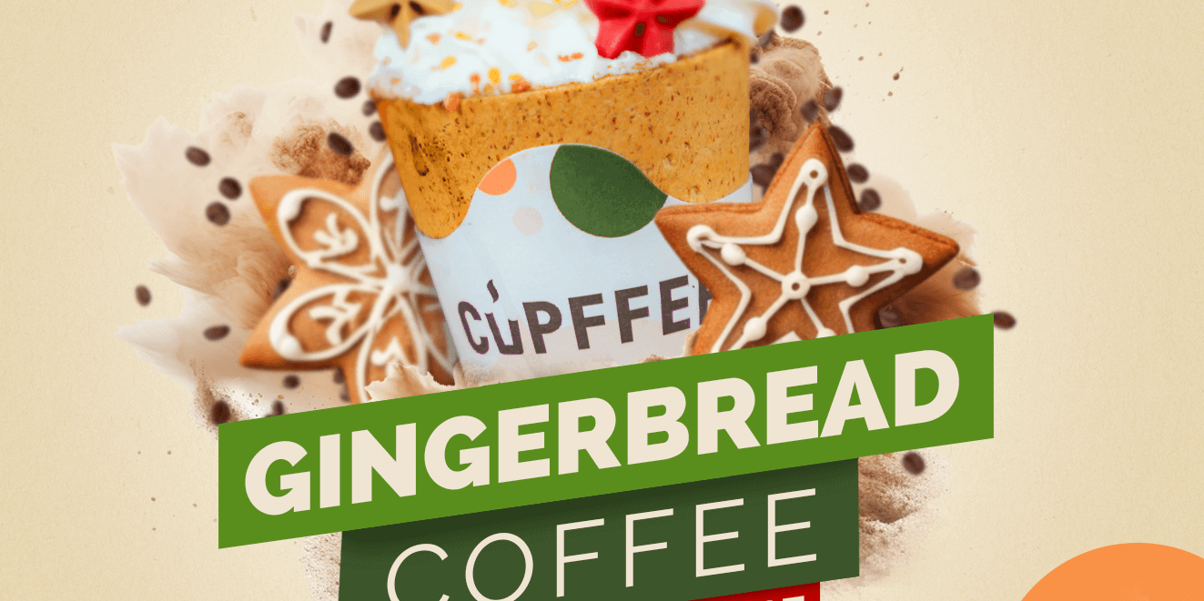 Hot Gingerbread Coffee with Oat Milk