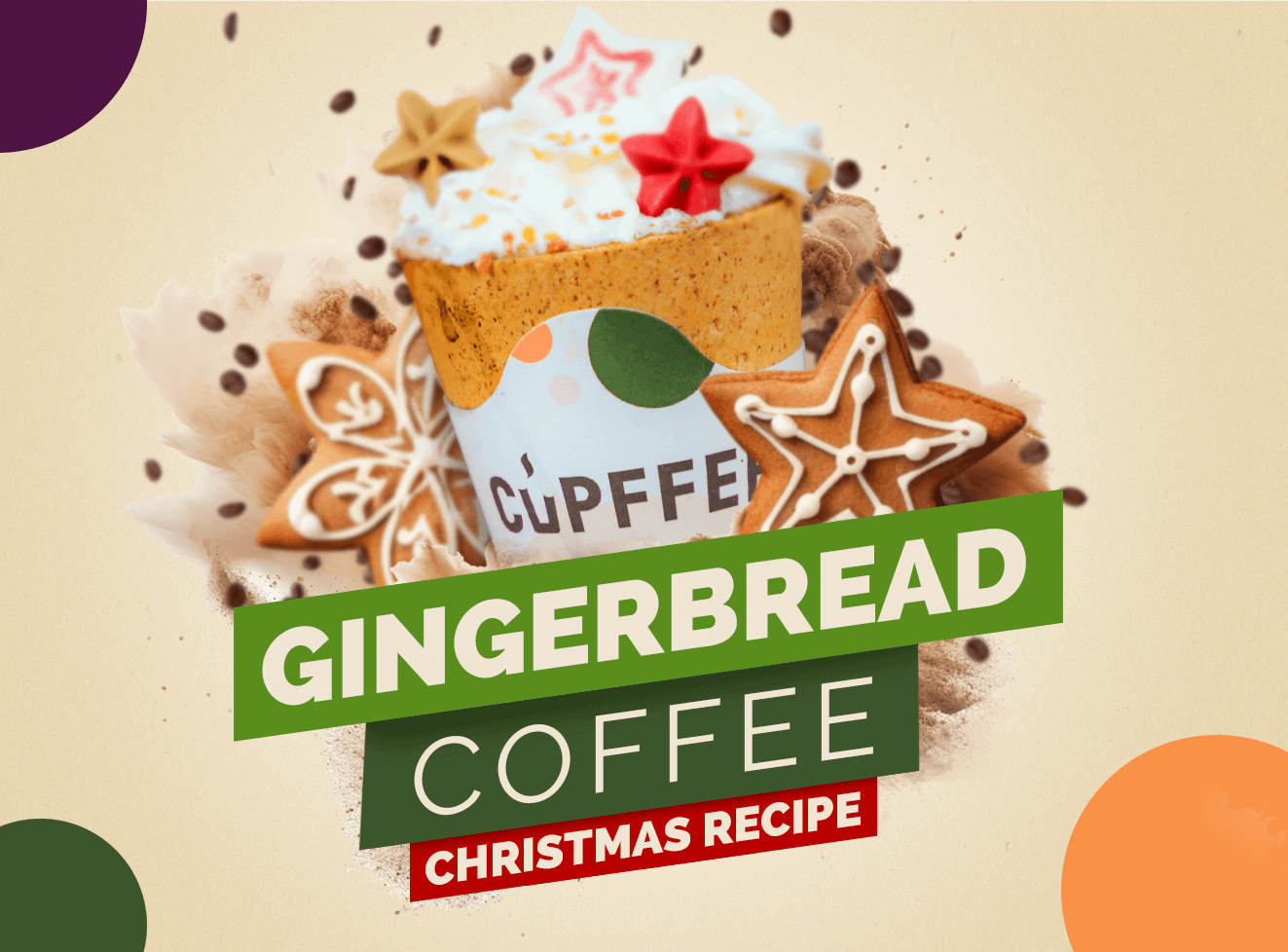 Hot Gingerbread Coffee with Oat Milk