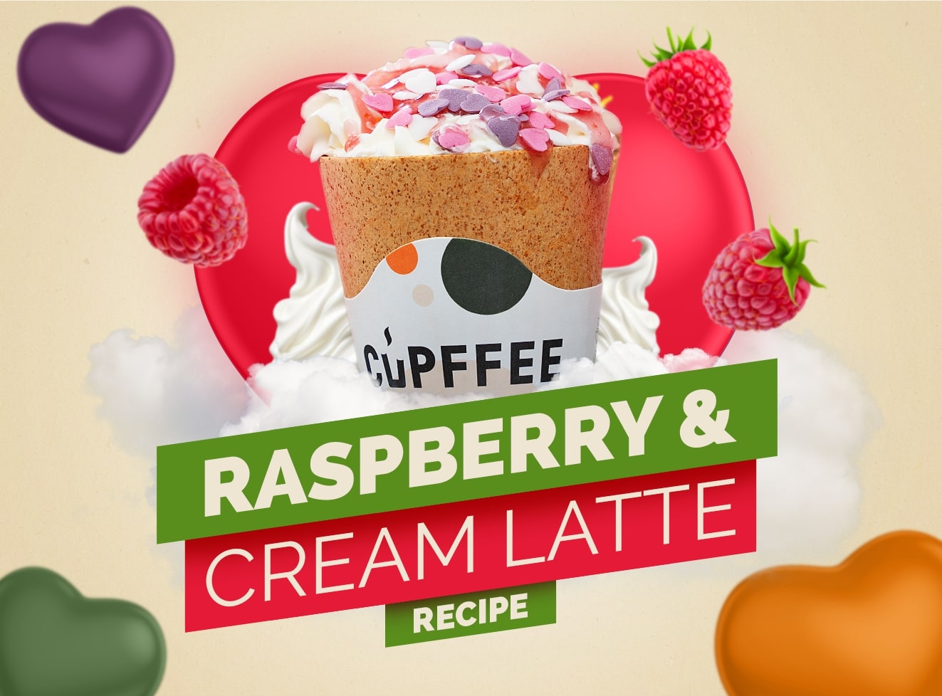 Sweeten Your Valentine's Day With Raspberry & Cream Latte
